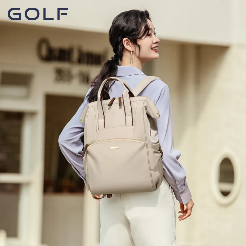 Mochila de golfe feminina, versátil bolsa de viagem de grande capacidade, pano Oxford, nova moda, 2024