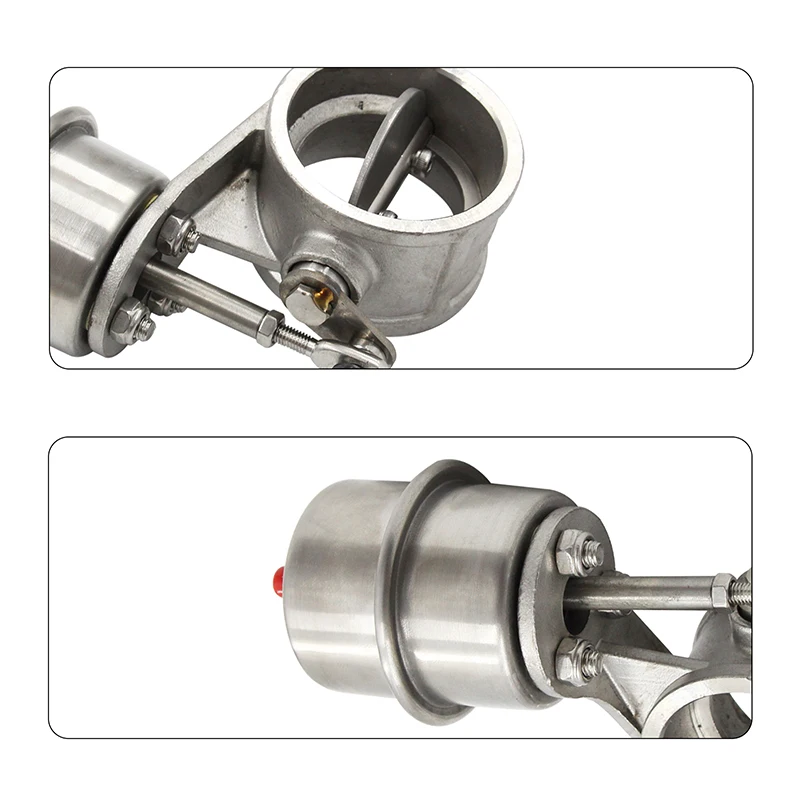 2\'\' 2.5\'\' 3\'\' inch Exhaust Control Valve Set Boost Actuator OPEN Style 63mm/76mm Pipe Pressure: about 1 BAR