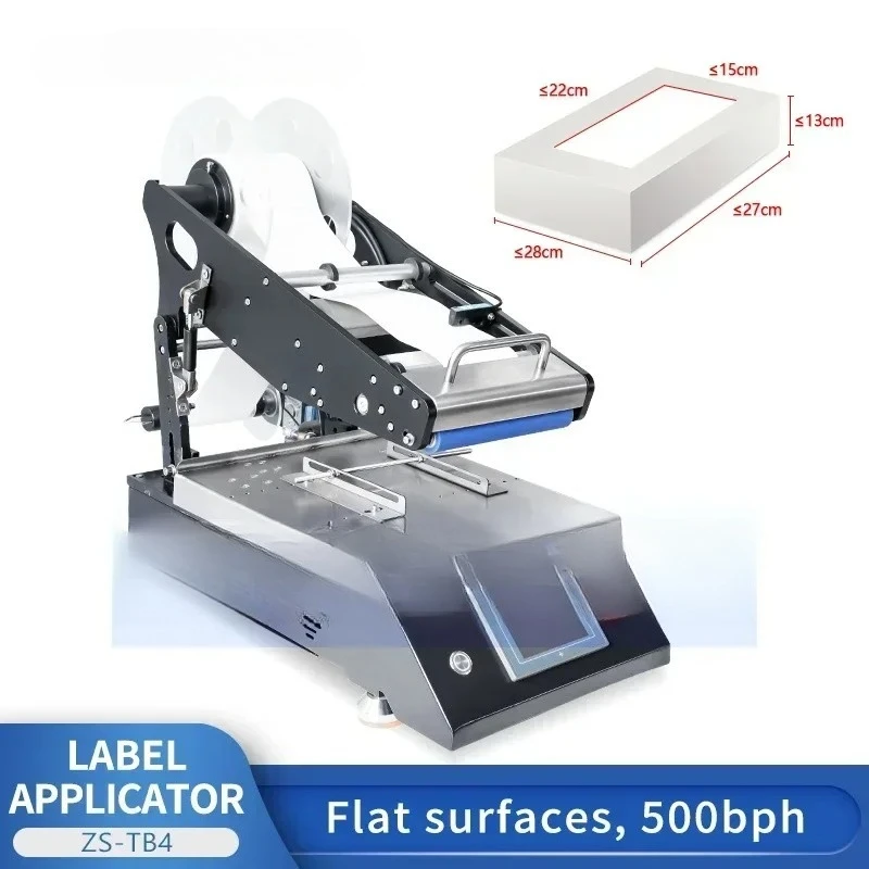 Flat Surface Square Bottle Labeling Machine Sticker Label Applicator Boxes Cartons Labeler ZS-TB4