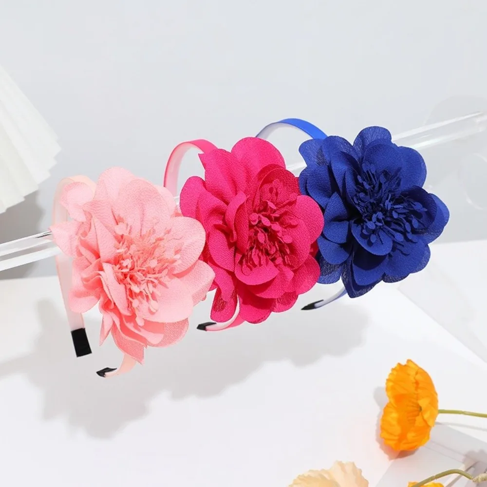 

Grosgrain Ribbon Big Flower Headband Princess Multi-Layers Hairband Head Hoop Crown Headpiece Girl Hair Hoop Hair Accessories