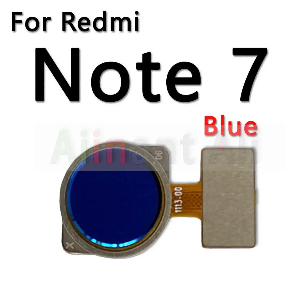 AiinAnt For Xiaomi Redmi Note 7 Plus Prime Pro Home Button Back Touch ID Finger Scanner Fingerprint Sensor Flex Cable