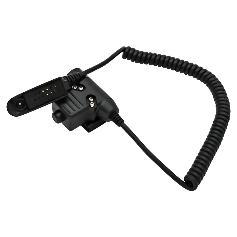 Tactical U94 PTT, for COMTA MSA EARMOR TCA Headset Adapter, for Motorola Walkie-Talkies GP140 GP320 GP328 GP338 GP338 GP338