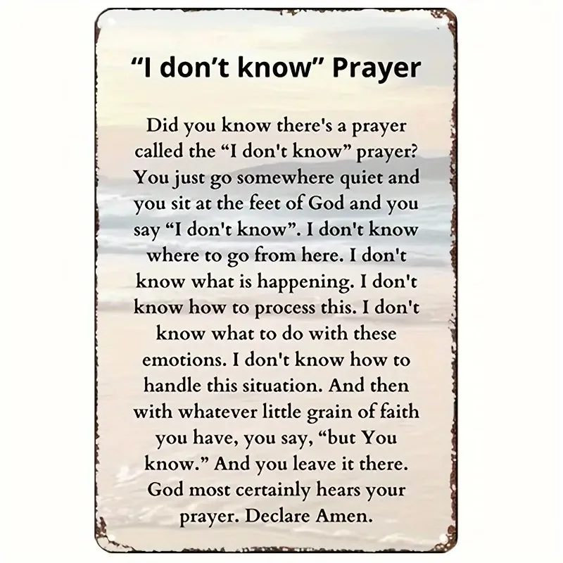 Copper Foil Metal Prayer Sign with 