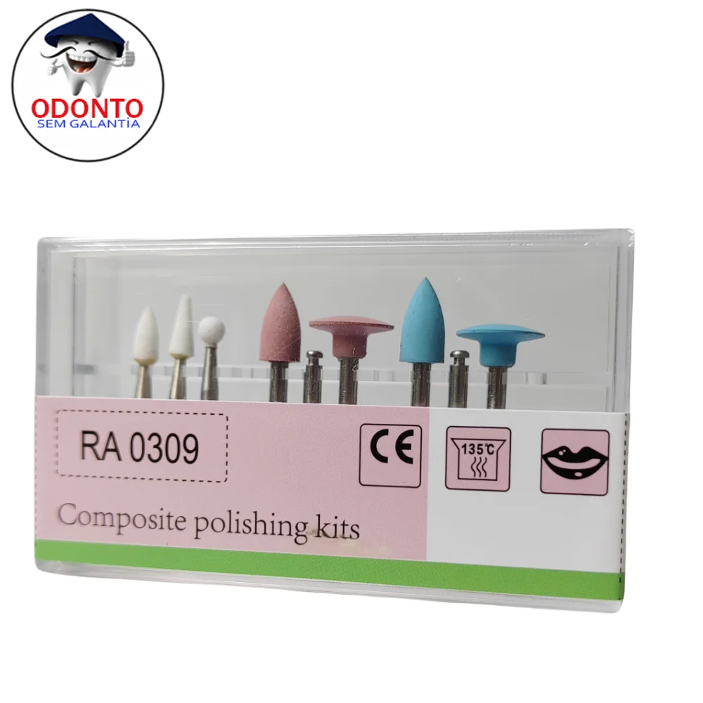 

RA0309 Dental Composite Polishing Kit, Resin Sanding & Polishing Set for Low Speed Handpiece and Contra Angle