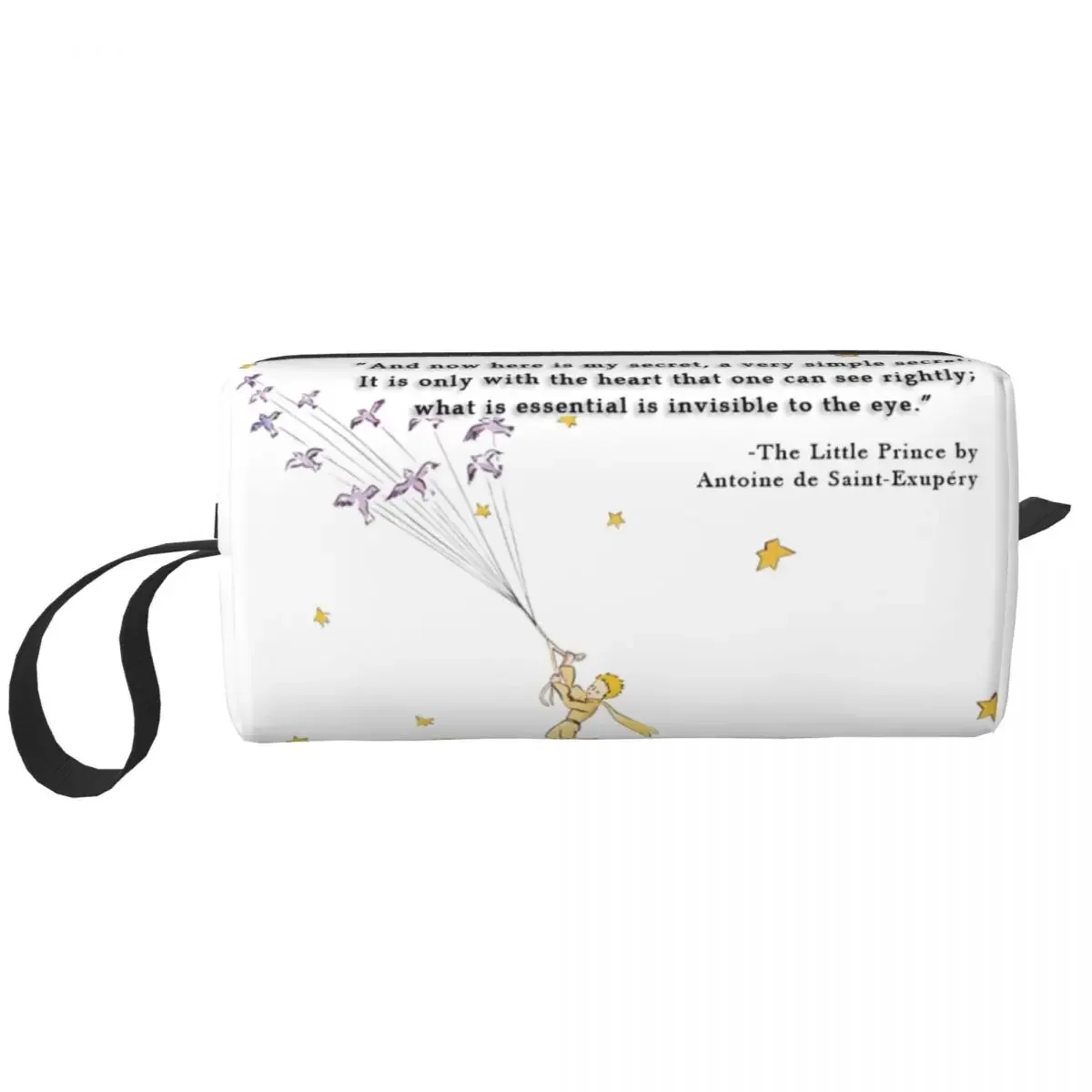 Custom The Little Prince Cosmetic Bag Women Fairy Tale Fiction France Makeup Toiletry Organizer Ladies Beauty Storage Dopp Kit