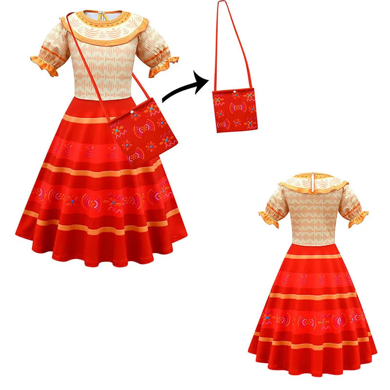 Magic House Girls Costume Princess Dress for Kids Mirabel Carnival Birthday Party Cosplay Halloween Charm Clothes abiti da ballo