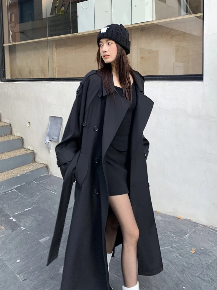 

Пальто Bla Briti Sle, женская верхняя одежда средней длины, трапециевидной формы, маленький медведь Sang Bye, весна-осень, элитные ощущения