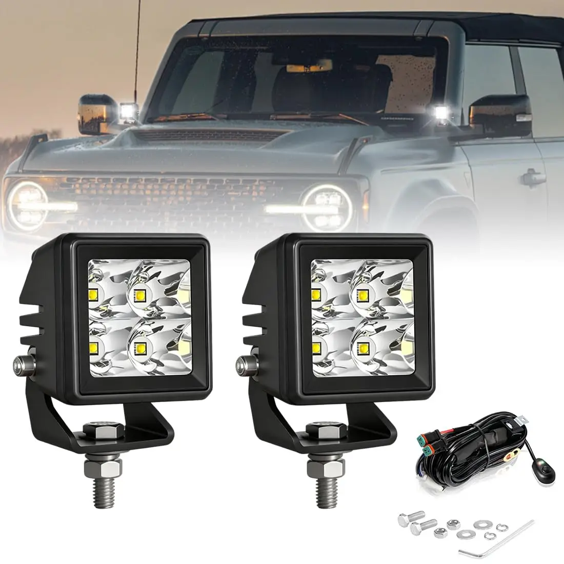 2Pcs Led Pod Light …