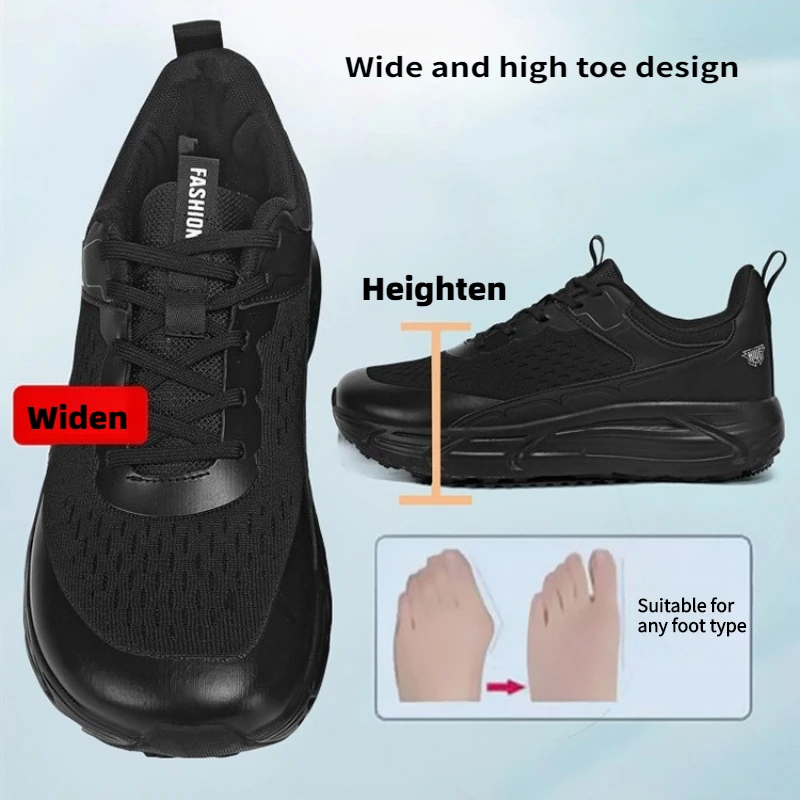 Wide Toe Box Shoes for Men Women Cushioned Breathable Running Shoes Lightweight Extra Wide Width Casual Walking Shoes for Women
