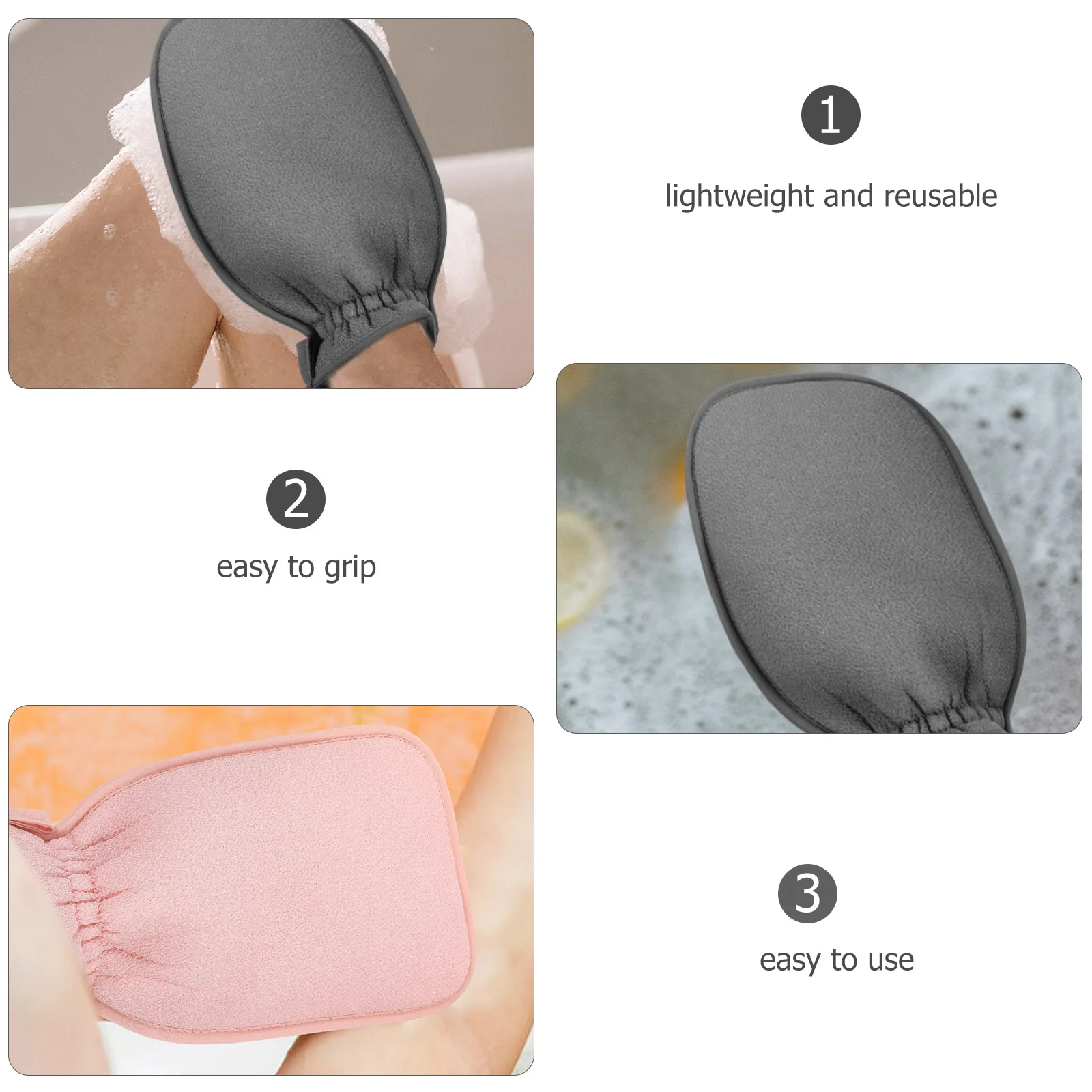 Clean Bath Towel Scrubber Glove for Adults Gloves Exfoliating Body Exfoliate Towels