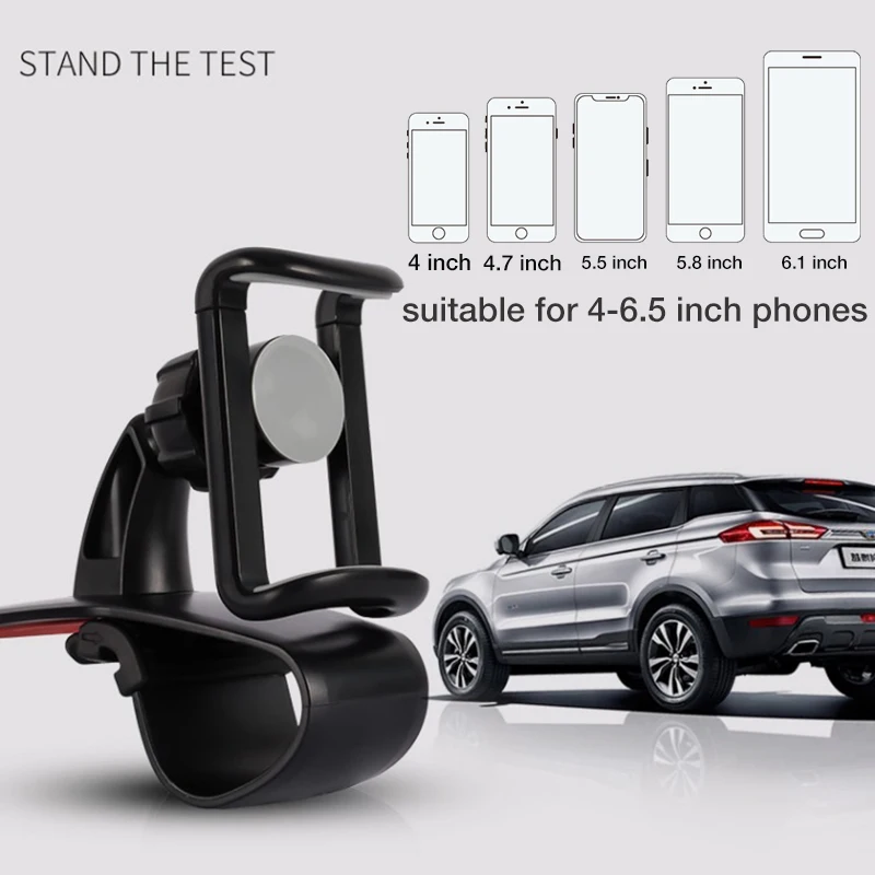 Car Phone Holder Easy Clip Mount Stand Universal Dashboard GPS Navigation Bracket Holder for iPhone Xiaomi Redmi Samsung Huawei