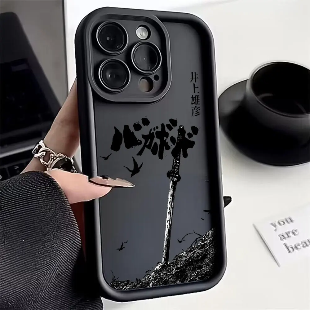 Japanese Anime Vagabond Samurai Phone Case for Motorola Moto Edge G15 G24 50 G35 G34 E14 G75 G PLAY G85 60 Neo Fusion Pro 4G 5G - view 6