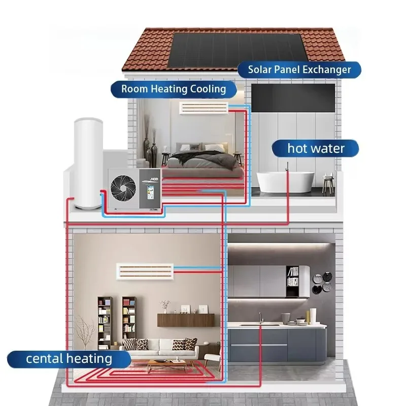 High COP A+++  Heat Pump House Heating Cooling System With Smart Wifi Function Air To Water Heatpump Heater