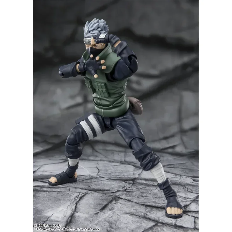 

In Stock Original Bandai SHF Naruto Shippūden Hatake Kakashi 2.0 The Hero of Sharingan Anime Action Figures Model Toy Gift Doll