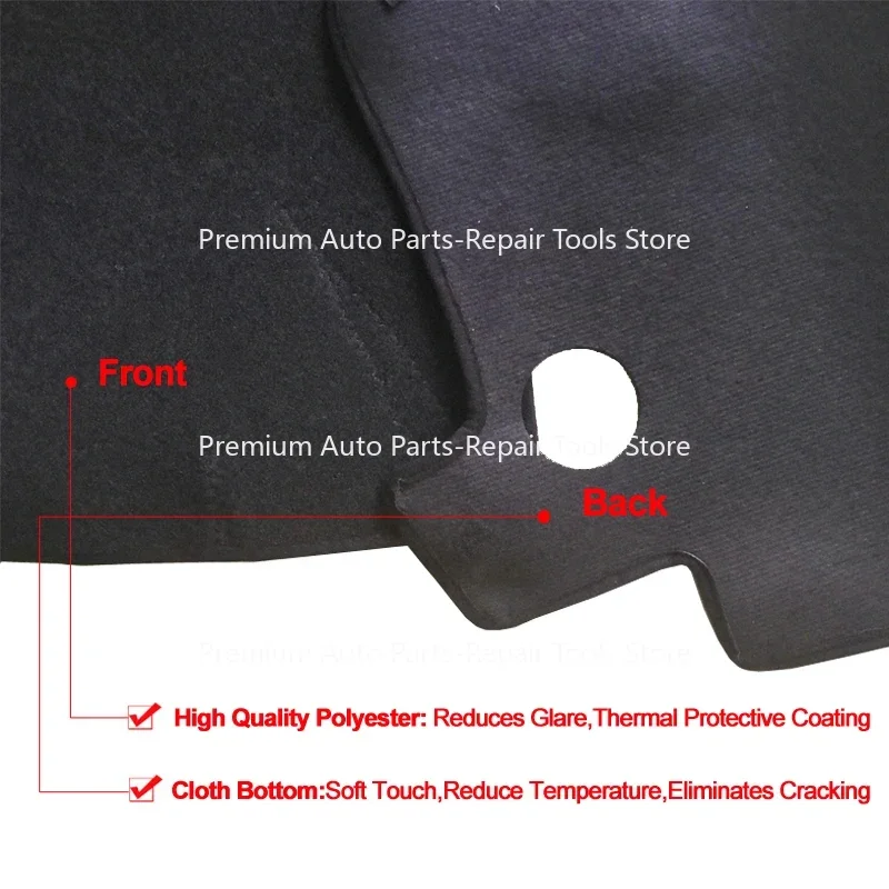For Volkswagen VW Golf MK2 Jetta GTL 2 Layers Car Auto Dashboard Cover Carpet Cape Dashboard Pad Anti-UV Protector Accessories