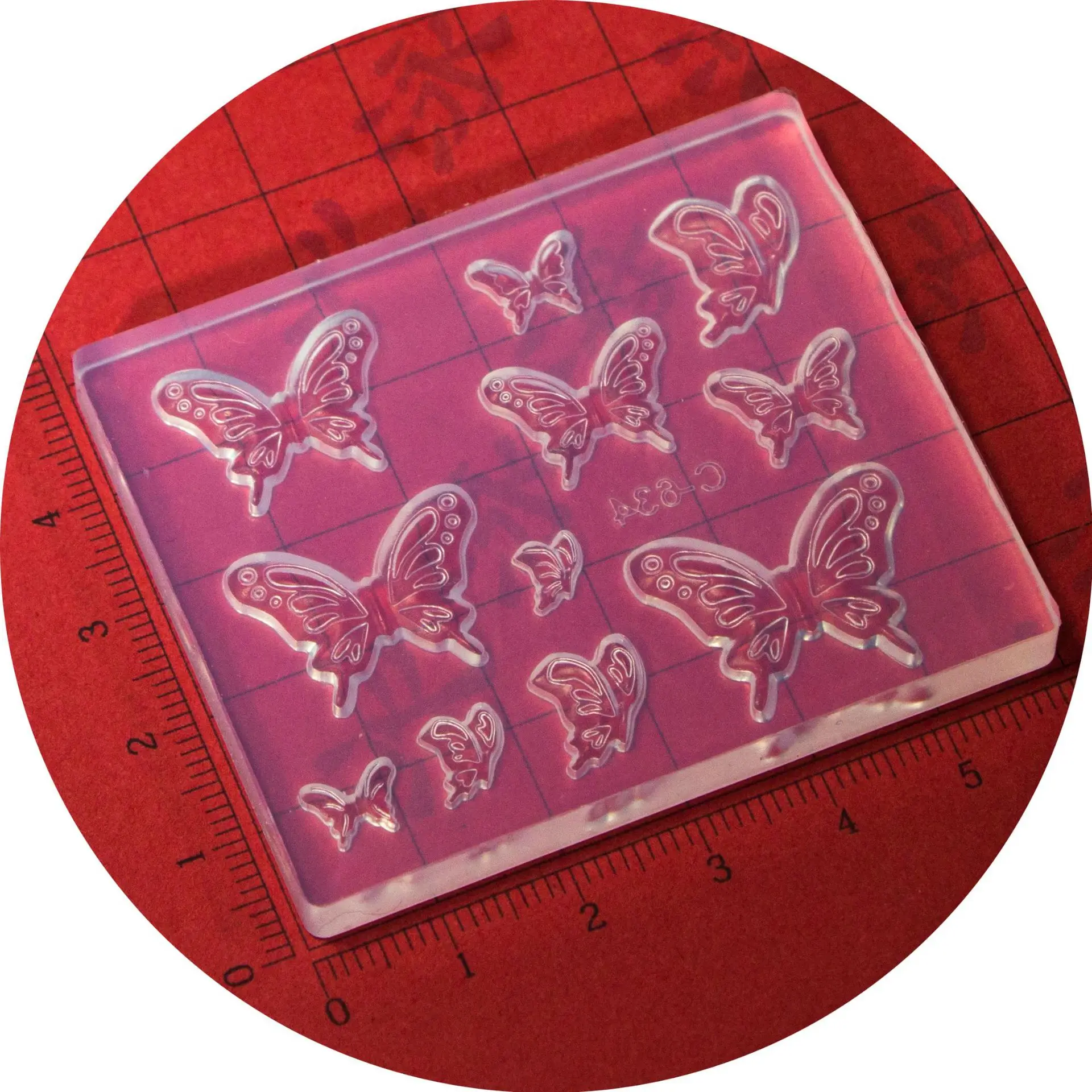 

Nail Art 3D Silicone Engraving Mold Acrylic Template DIY Butterfly Headdress Butterfly Transparent Mold UV Glue Nails Mold