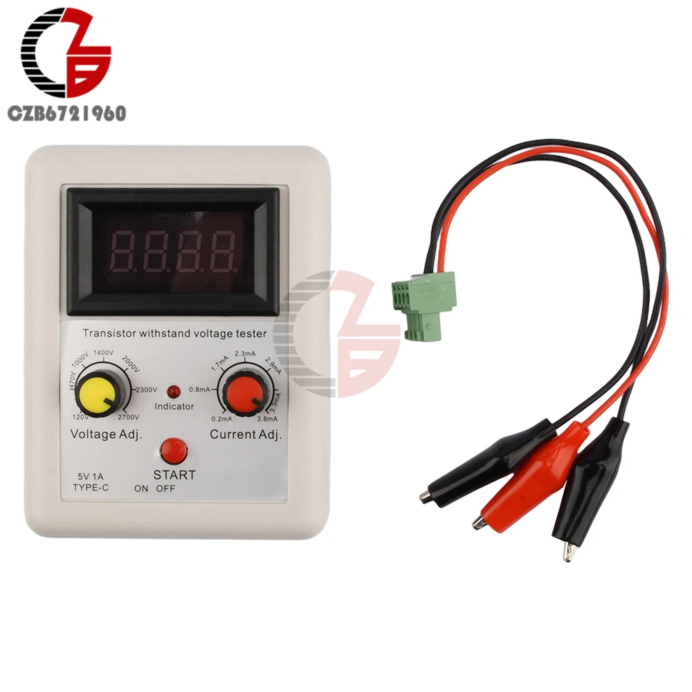 IGBT Transistor Withstand Voltage Tester 110V-2600V Voltage Capability Tester Diode MOS Triode Digital Voltmeter Testing Tool