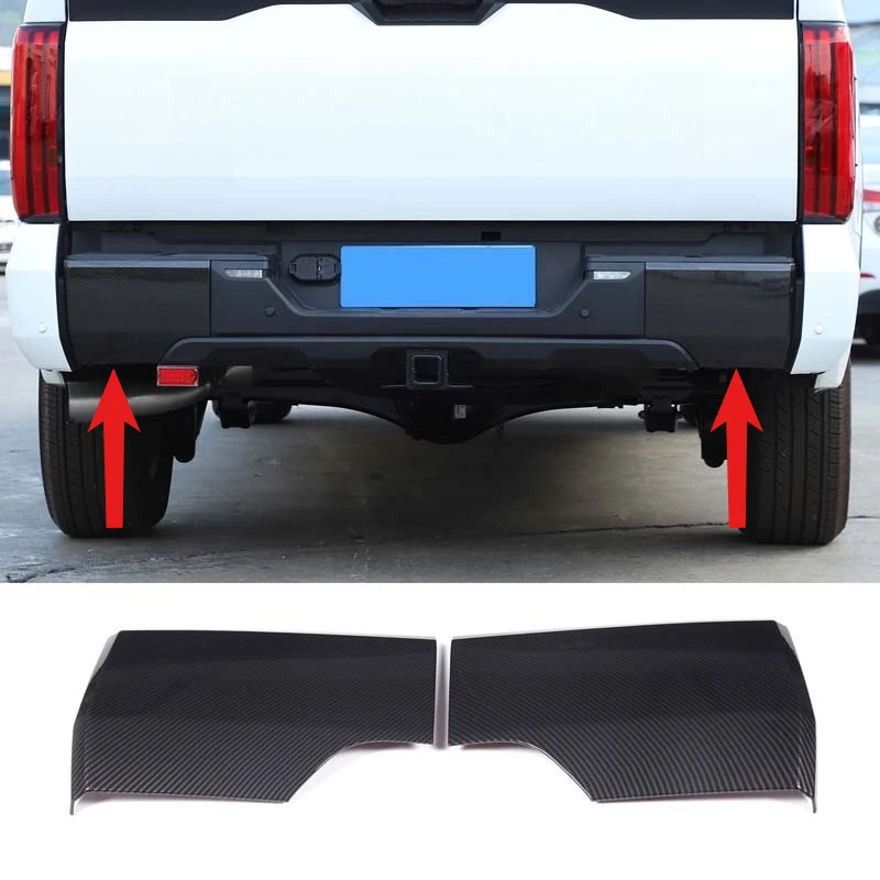 

Car Rear Bumper Trim Frame Cover Fit For Toyota tundra 2022 2023 2024 2025 Decoration Chrome Garnish Exterior Accessories