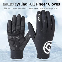 GIYO Bicycle Winter Gloves MTB Road Bike Thicken Warm Touch Screen Full Finger Gloves Cycling Outdoor Sports Thermal Mittens