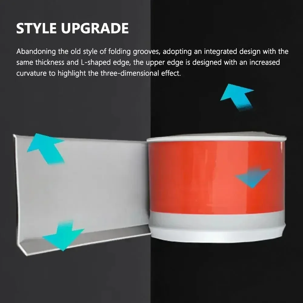 1Pc 39.37/78.74/118.11in Wide Flexible Baseboard