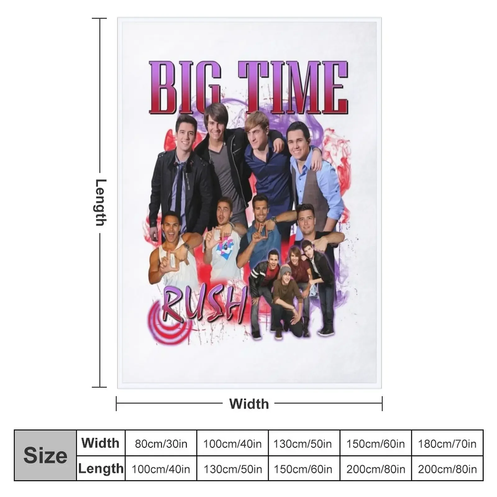 Big Time Rush Forever Tour 2022 Big Time Rush Fans Throw Blanket For Baby Winter beds Blankets