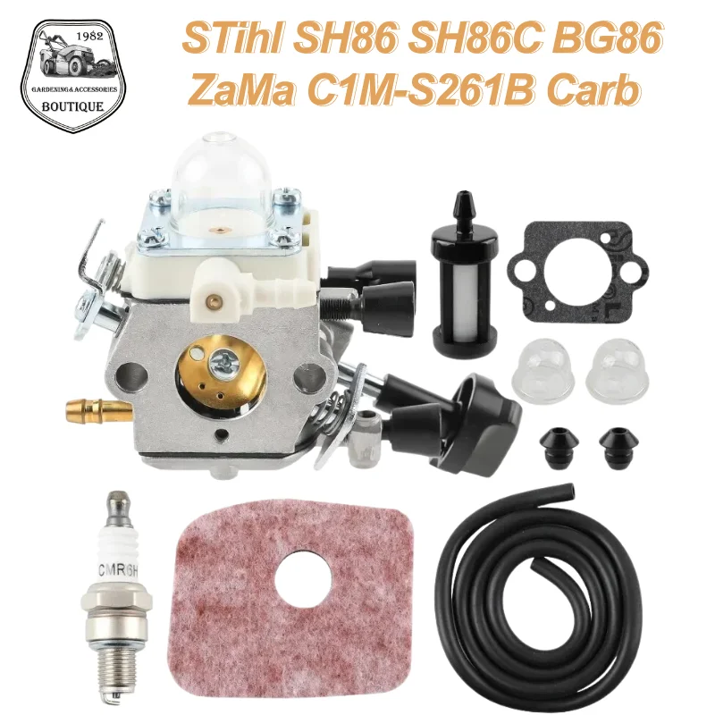 

Carburetor Replace S Tihl Blower SH86 SH86C BG86 BG86CE BG86Z BG86CEZ Za Ma C1M-S261B 42411200616 4241 120 0616 Leaf Blower Carb