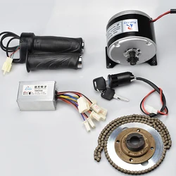 24V 250W DC Motor Brushed Controller Electric Bicycle Conversion Kit, Chain Twist Throttle Switch, Electric Scooter Bike Engine