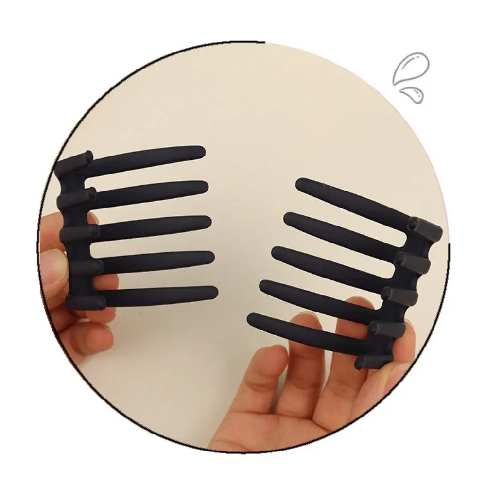 Frosted Double Sided Hair Clip Non-slip Simple Design Hair Fork Hairpin Casual Ponytail Holder For Women Girls Hair Accessories