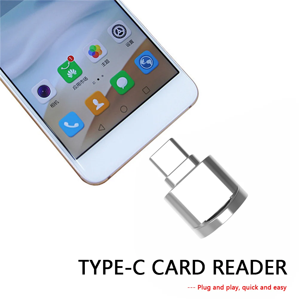 Type C Micro Card Reader USB SD TF Memory Mini Card Reader OTG Function Card Reader For Phone Tablet Laptop Desktop PC Computer