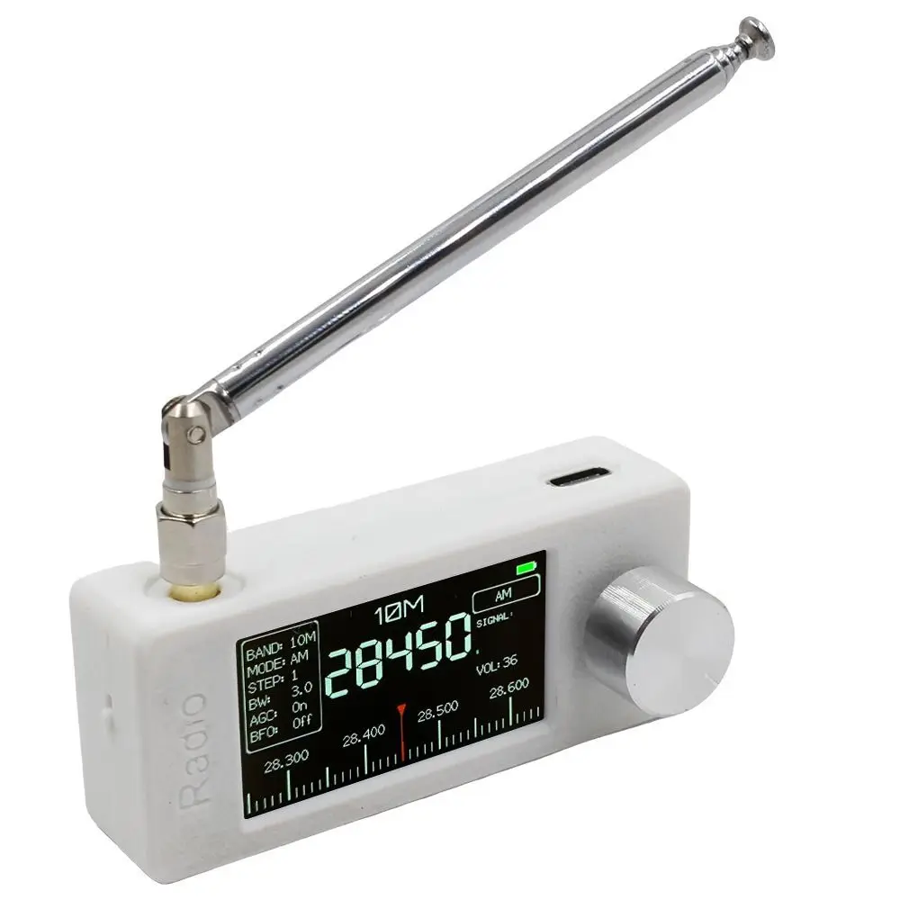 

0.5-108mhz Mini Radio Sound Recorder Telescopic Antenna SI4732 DSP Radio Multifunctional SW LW AM FM SSB Full Band Mini Receiver