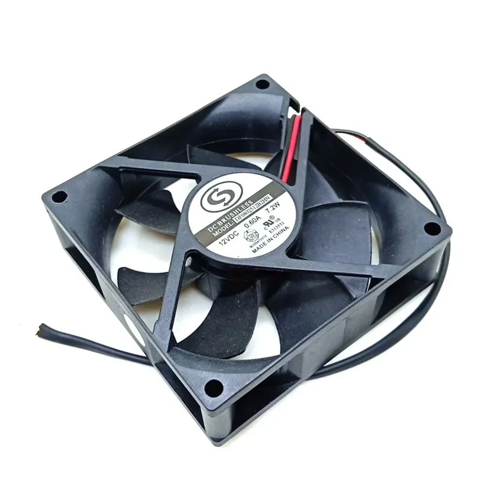 DF0802512B2HN Baru Untuk Ant S9 S7 Shenma Ebang E12+ 8025 80X80X25mm 0.60A 7.2W 12V kipas pendingin konverter daya kecepatan tinggi