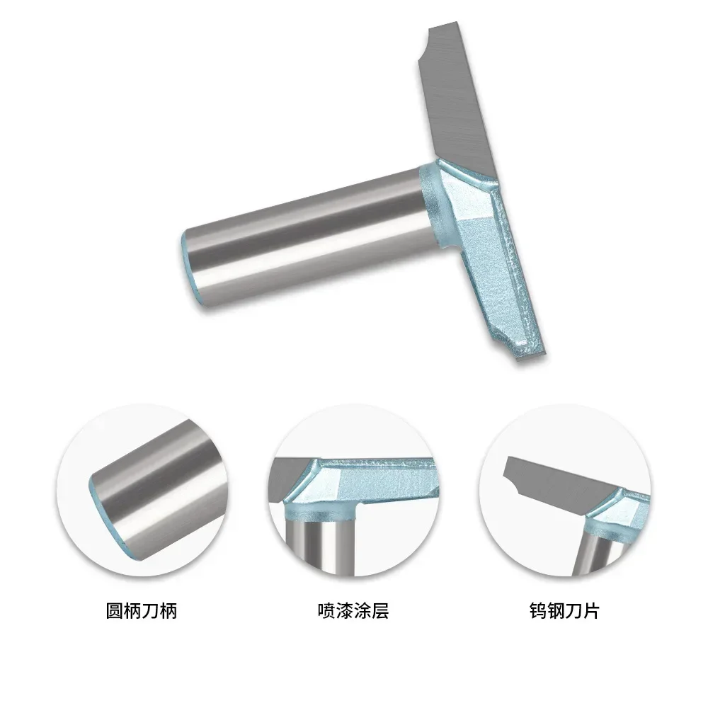 1PC 12mm 12.7mm Shank Inclined R Door Plate Cutter Woodworking Cabinet Door Plate R Angle Milling Door