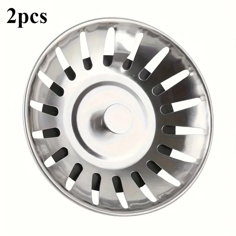 

2-piece Premium Stainless Steel Kitchen Sink Filter and Stopper - Coated, Anti-clogging,with Hair Catcher,for Efficient Drainage