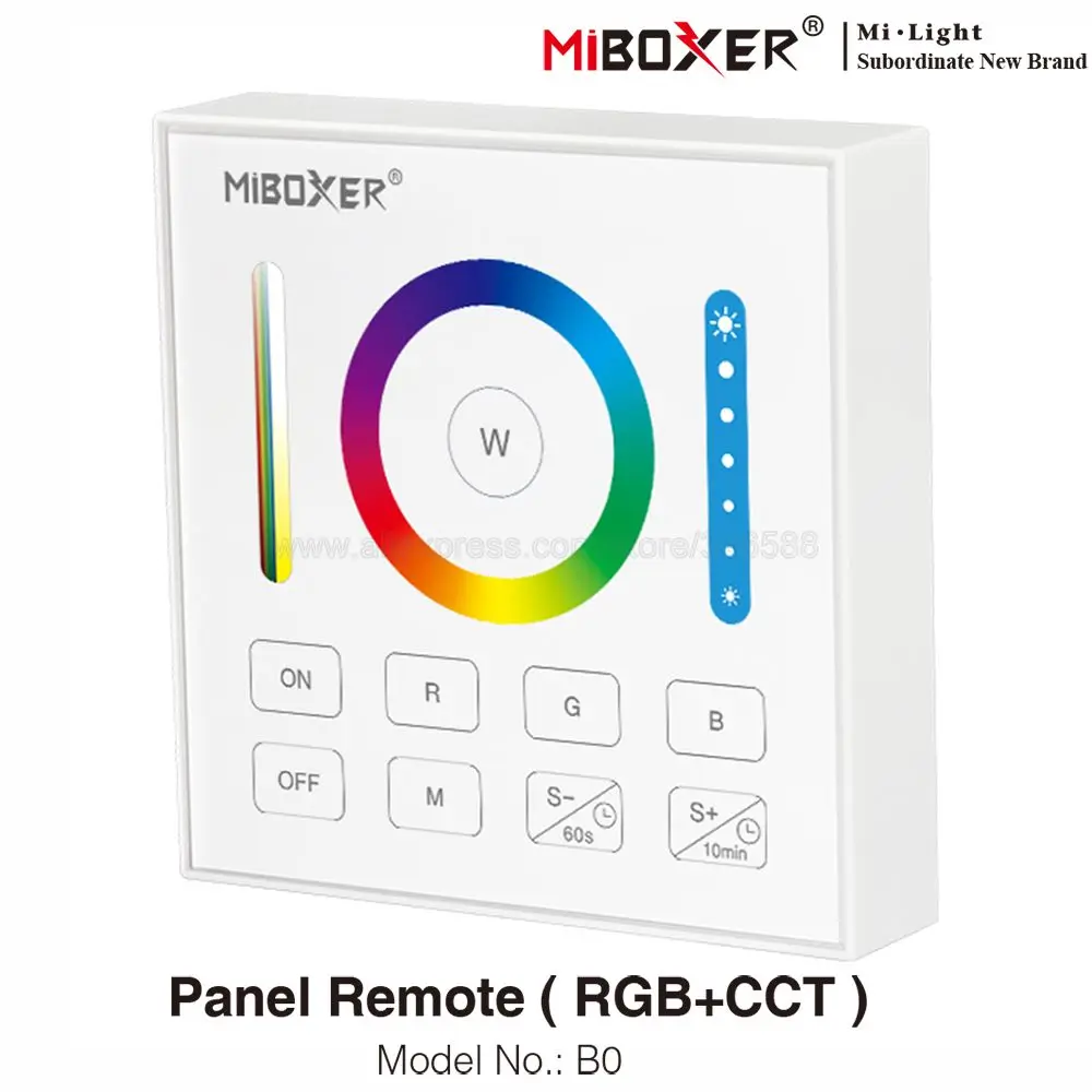 B0 B0-B RGB+CCT Smart Panel Remote 2.4G RF Wireless Control Timming for MiBoxer RGB RGBW RGBCCT LED Lamp Bulb Light Controller