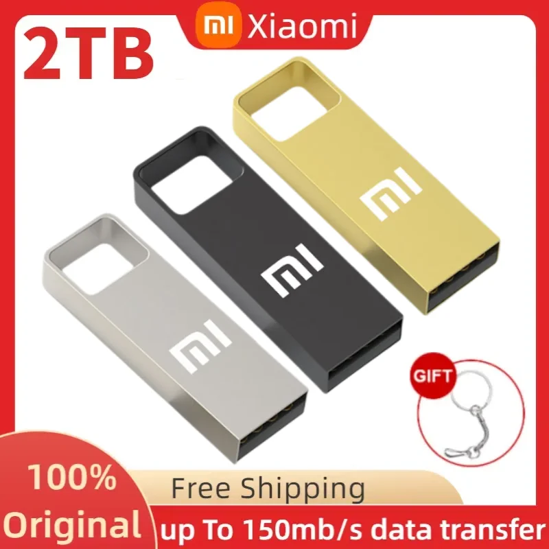 Металлический USB-флеш-накопитель Xiaomi USB 3,0, флэш-накопитель USB 1 ТБ, высокоскоростной USB-накопитель, флэш-накопитель USB