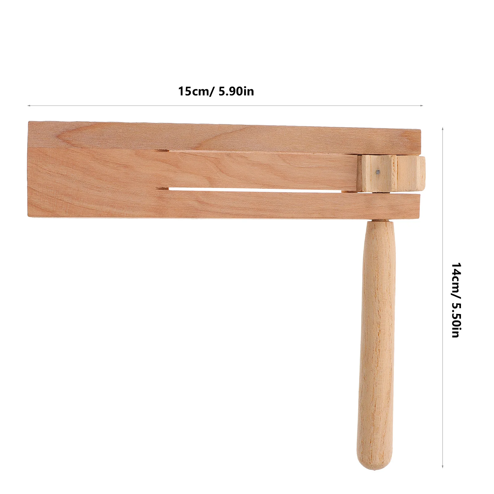 1Pcs Wooden Ratchet Noise Quality Handheld Musical Instrument Educational Tool for Children Auditory Growth