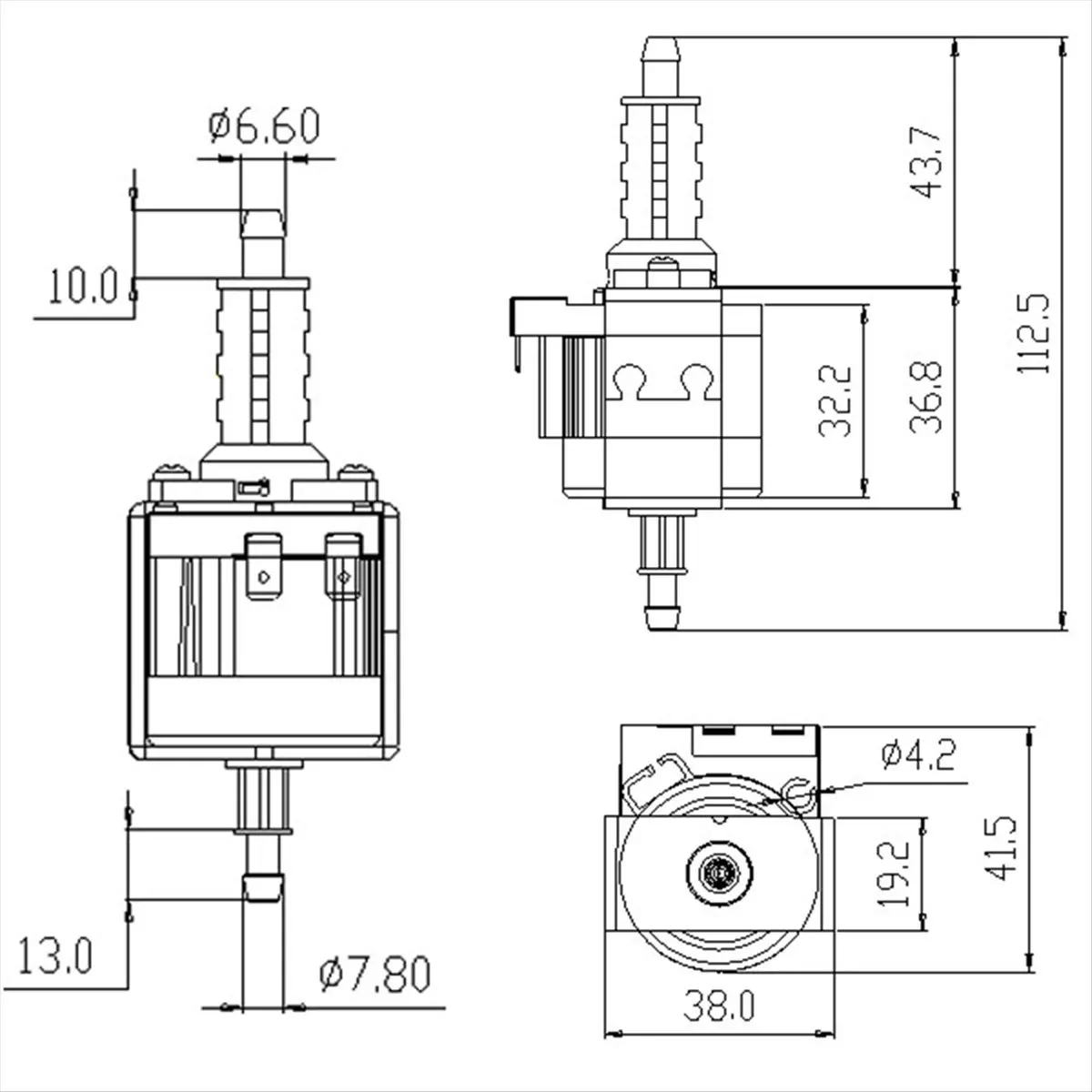 aa60i-fシリーズ-f2-25w-120v-60hz-電磁ポンプ-ウォーターポンプモーター-瞬間湯沸かし器用