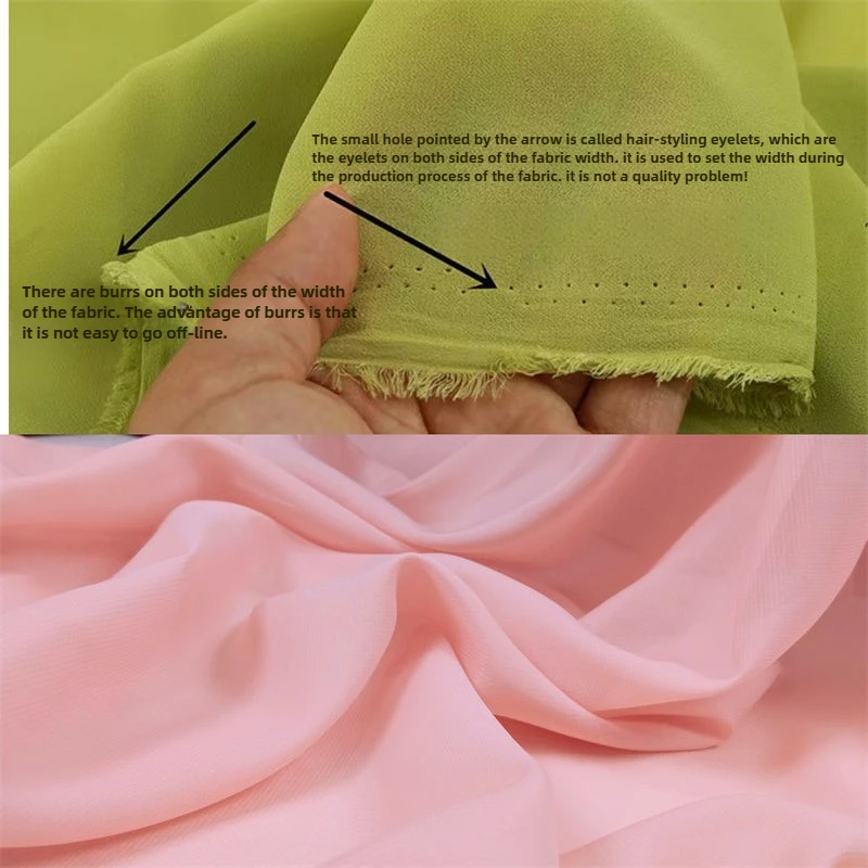 Solid Color Chiffon Fabric Thin Breathable Clothing Fabric for Sewing Summer Dresses Pants DIY Handmade Accessories Material - Image 5