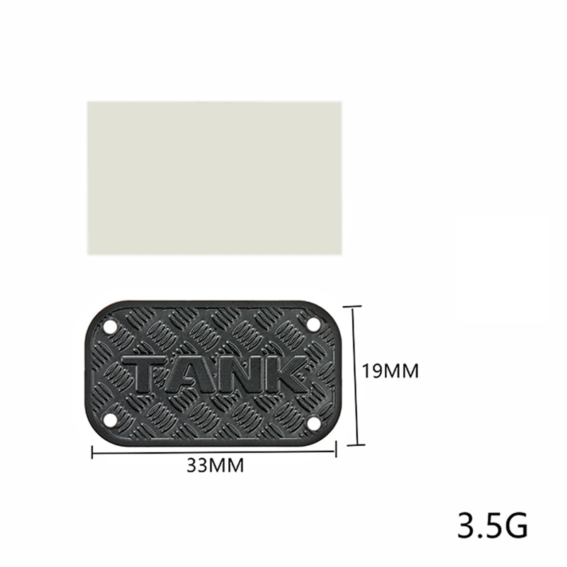 Metalen Simulatie Tankdop Badge Voor Tractie Hobby KM TANK 300 1/8 RC Crawler Auto Upgrade Onderdelen Decoratie