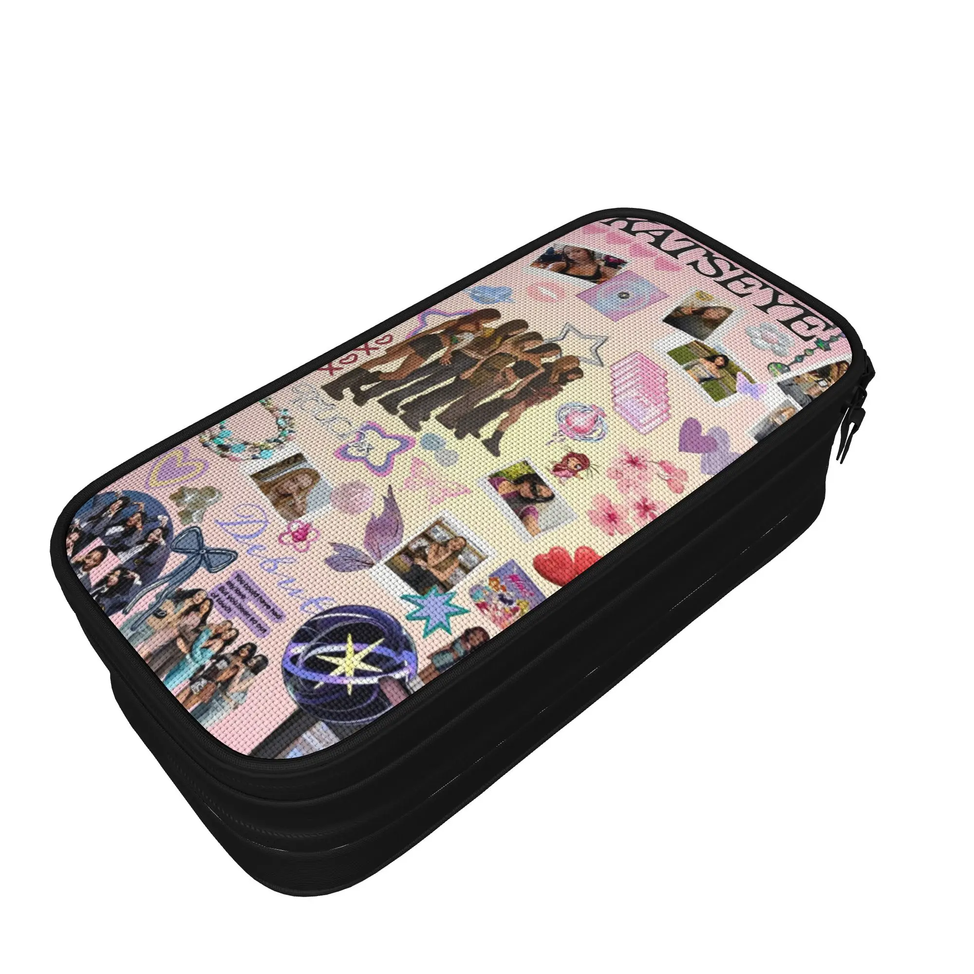 Fashion Katseye Kpop Idol Pencil Cases Korean Style Pencilcases Pen for Student Bags School Supplies Gifts Stationery