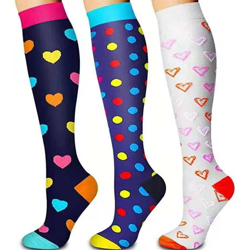 Men Women Socks Compression Socks Elastic Sports Beautiful Leg Nurse Stocking Jogging Climbing Cycling Flight Excercise