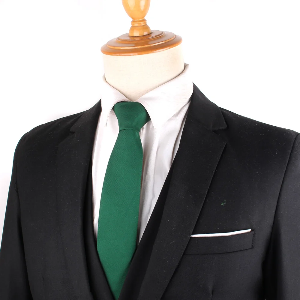 Corbatas ajustadas para hombres y mujeres, corbata de cuello de Color sólido para fiesta de negocios, corbatas de traje delgadas informales, corbatas de cuello de regalos de boda para novio