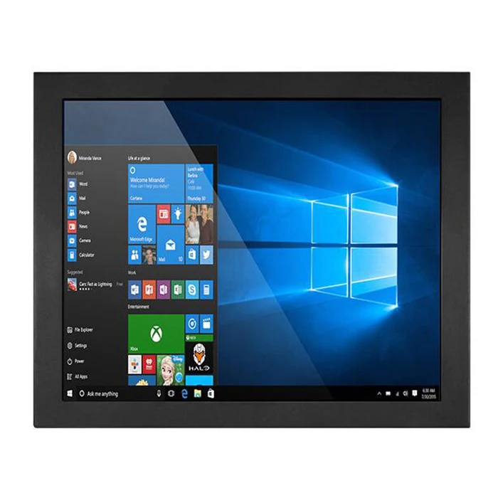 17 Inch Skylake I3 I5 I7 All in One Computer Industrial Grade Rugged Resistive Touchscreen Panel PC for CNC Machine with PCIe