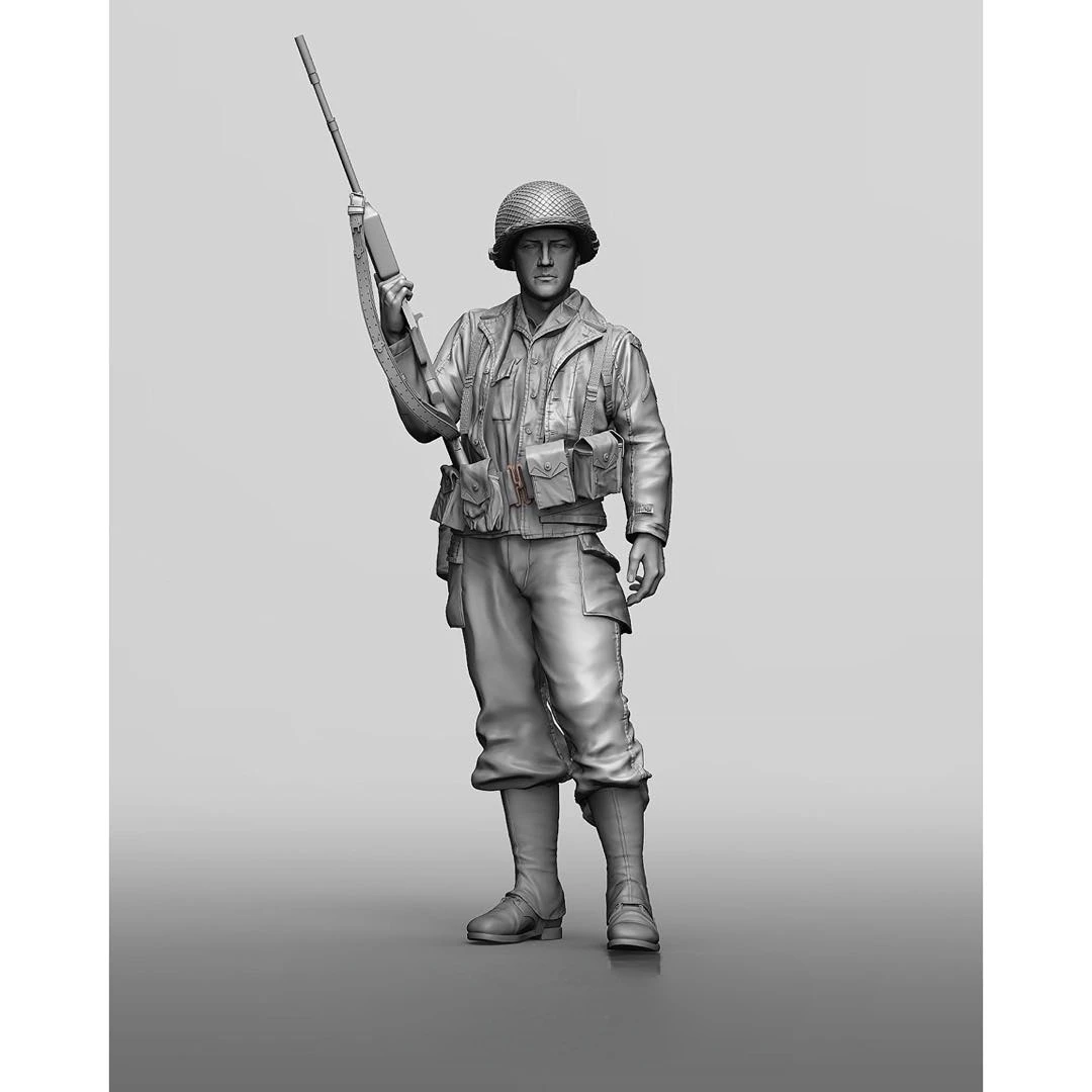 1/16 Scale Die-cast Resin Figure Model Assembling Kit Resin Mannequin Toy Soldier Unpainted