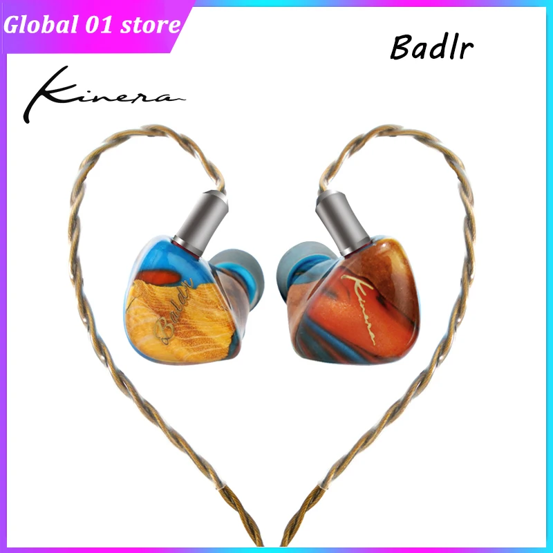 KINERA Baldr In-Ear Earphone 4EST + 2BA + 1DD Hybrid Driver HiFi Earbuds IEMs Noise Cancelling Headphone High End Hi-Res Headset