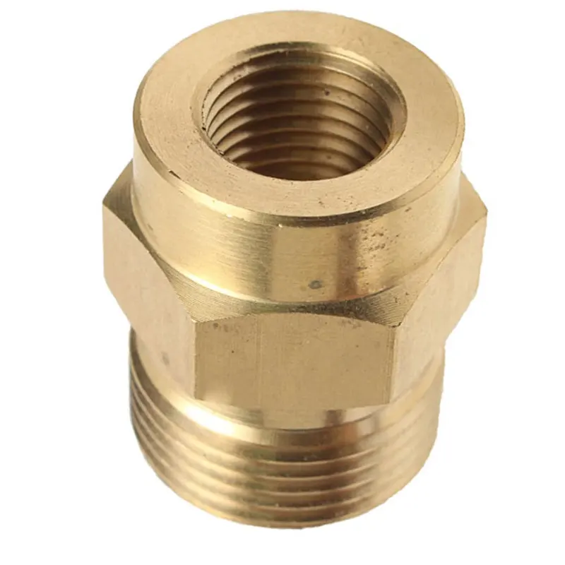 For High Pressure Car Wash Equipment Brass Gasket Adapter Foam Coupler 14 F M22 Easy Installation and Extended Lifespan