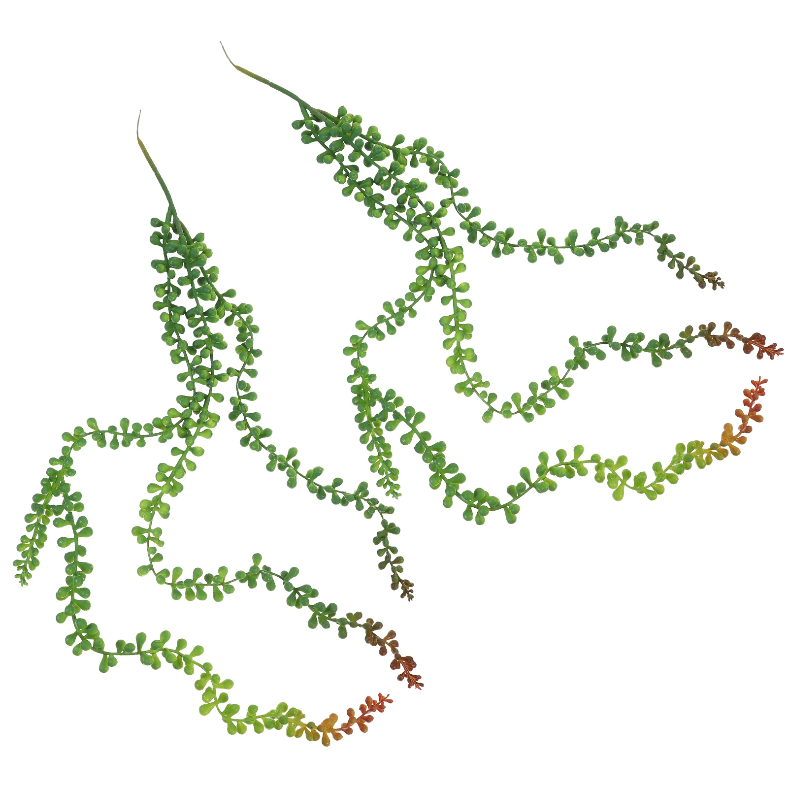 

2 Pcs Artificial Evergreen Hanging Plants Wall Decor Faux Succulents Greenery Indoor Home Office Balcony Ornament