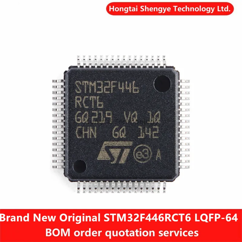 Novo original STM32F446RCT6 LQFP-64 ARM Cortex-M4 microcontrolador de 32 bits MCU