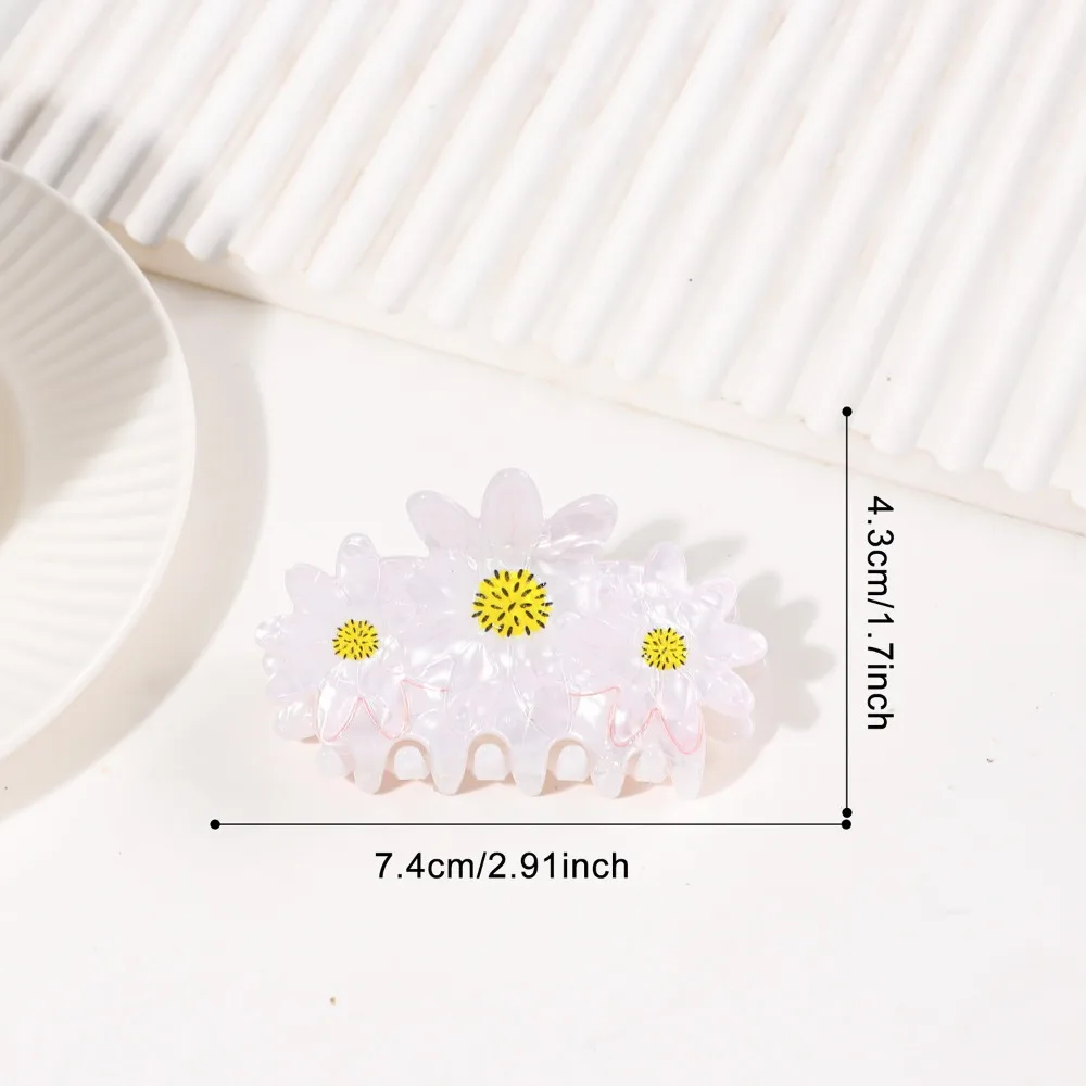 

Cartoon Hair Jaw Clips Brown Nonslip Hair Clamps Acrylic Coffee Cup Croissant Red Rose Design Medium Acetate Hair Barrette
