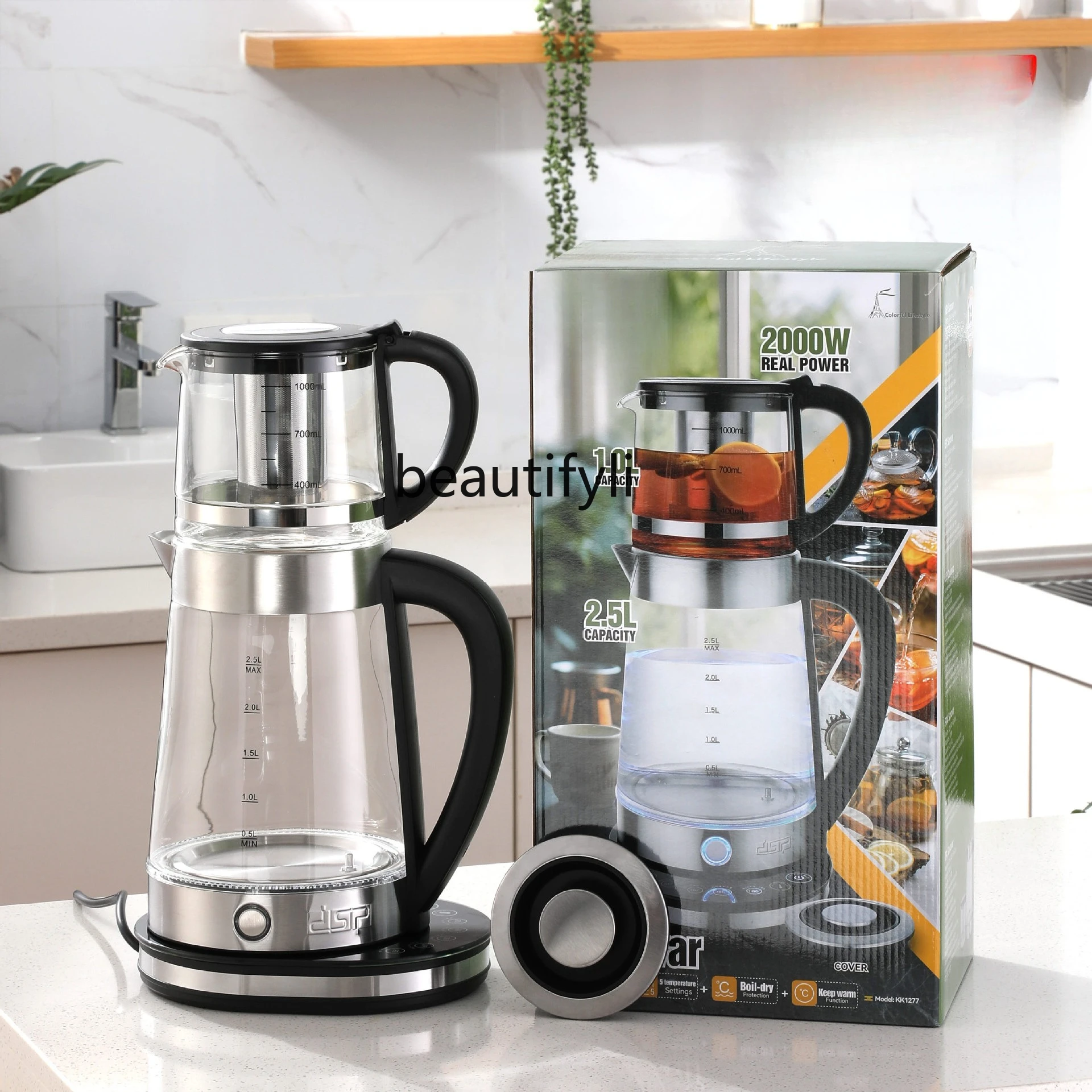 Бытовой двухслойный электрический чайник, турецкий горшок для матери и ребенка, чайник